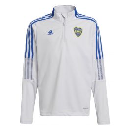 Buzo adidas 2025 boca blanco